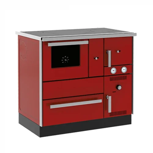 Šporet na čvrsto gorivo Alfa term 27 L NR Eco,crveni,levi