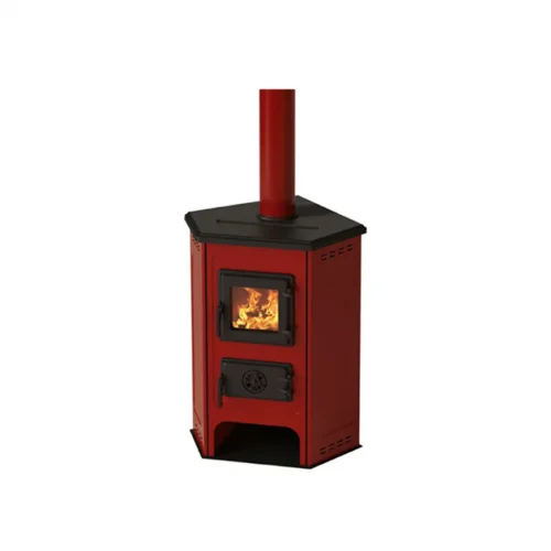 Peć na čvrsto gorivo MBS Corner, crvena ECO