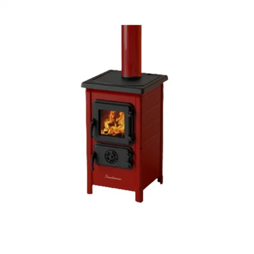 Peć na čvrsto gorivo MBS Happy, crvena ECO