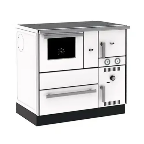 Šporet na čvrsto gorivo Alfa Term 27 NR beli, levi, ECO