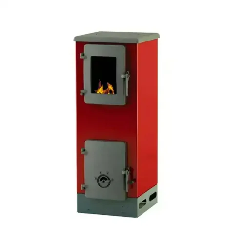 Peć na čvrsto gorivo Alfa Plam Vulkan S, ECO, crveni