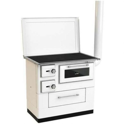 Šporet na čvrsto gorivo MBS SD 10 R , beli,desni