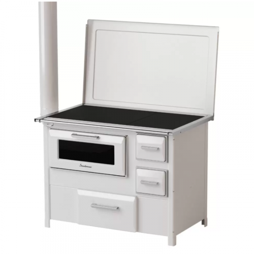 Šporet na čvrsto gorivo MBS SD 9 RS, beli, levi