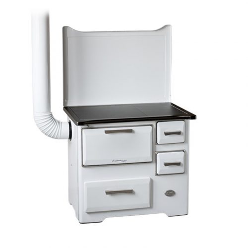 Šporet na čvrsto gorivo MBS SD 7 SL EM, beli, levi